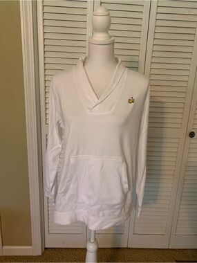 Magnolia Lane Collection White Masters Golf V-Neck Pullover Top Size M